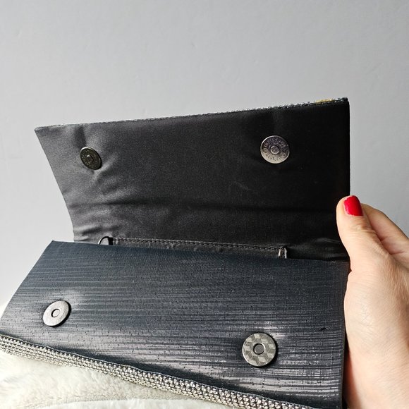 Crystal Rhinestone Evening Bag crossbody Glitter Party Clutch NWOT - Picture 14 of 14